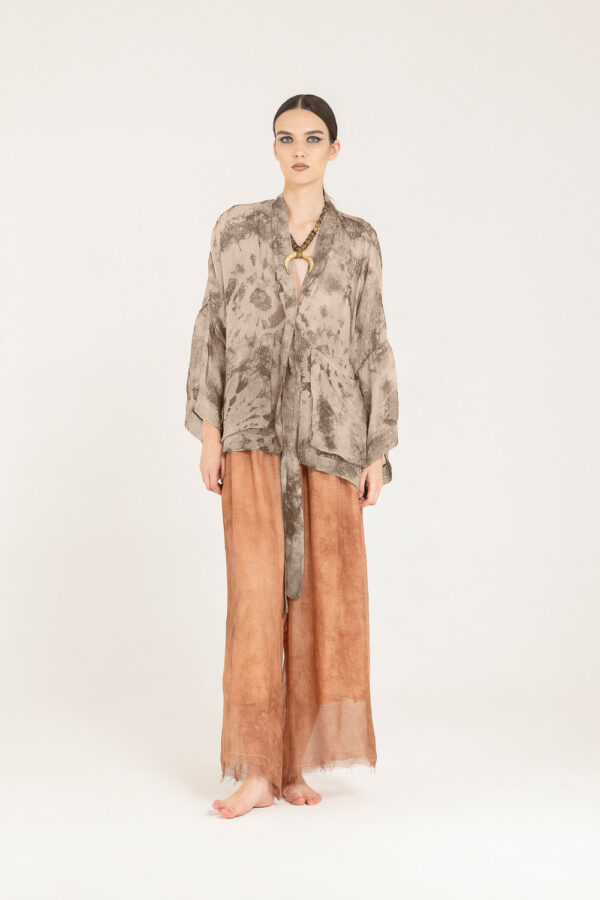 Sanctamuerte Maglieria Cardigan Kimono Viskose-Seide