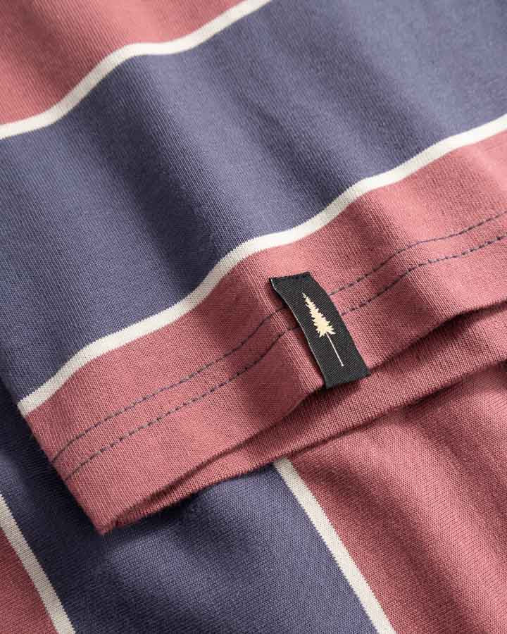 NIKIN TreeShirt Striped T-Shirt Dark Ink-Blush Oversize