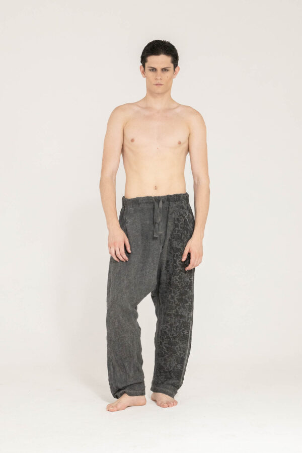 Sanctamuerte Pantaloni Pantalone Hose tiefer Schritt Degradé