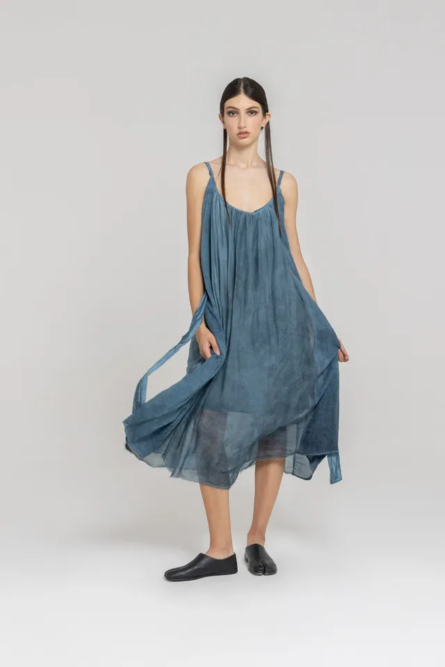 Sanctamuerte Abiti Abito Lungo Maxikleid lang