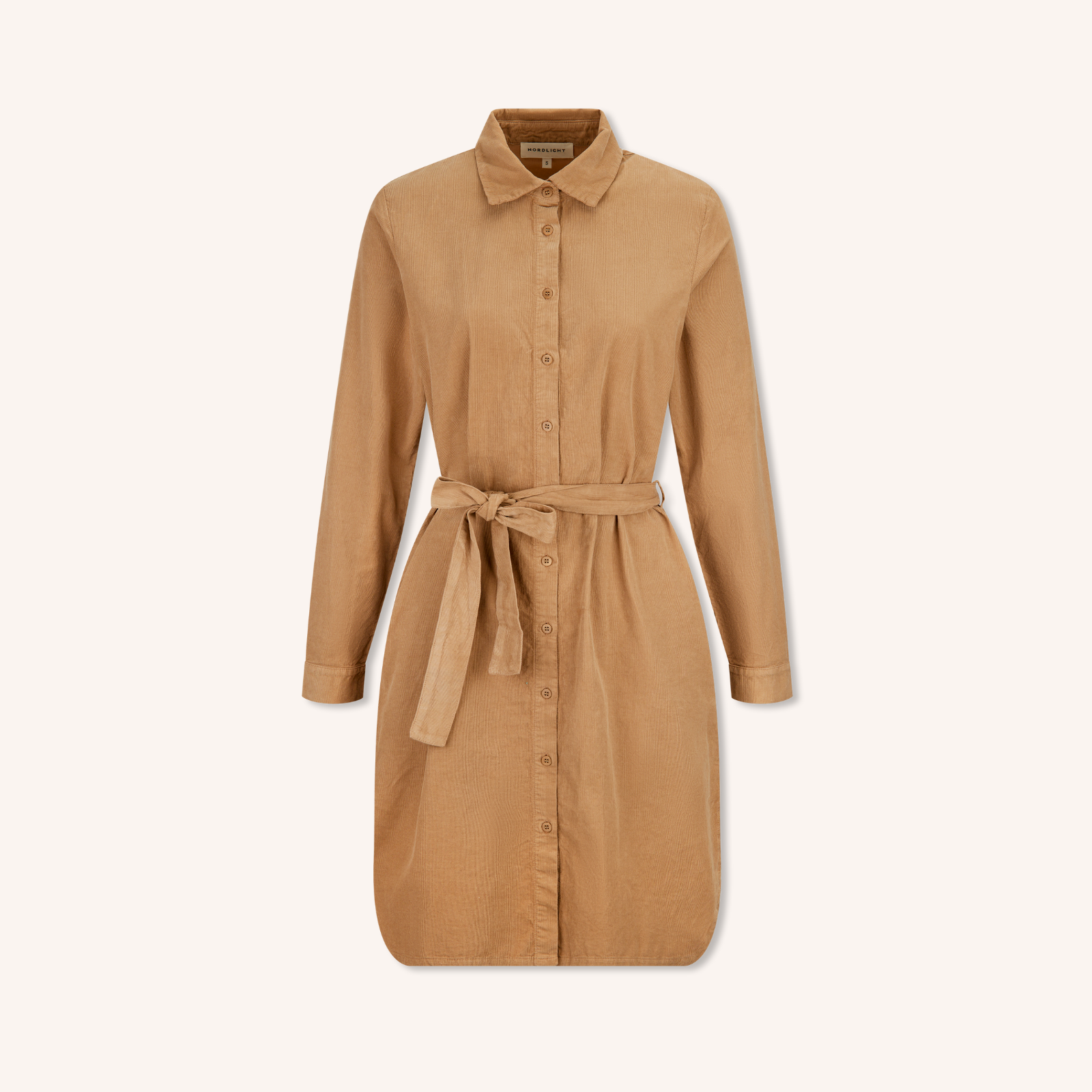 NORDLICHT Enna Cord Kleid Braun Bio-Baumwolle
