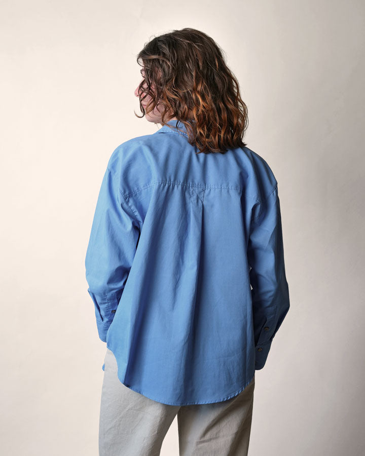 NIKIN TreePlanter Bluse Provence Damen Oversized Baumwolle