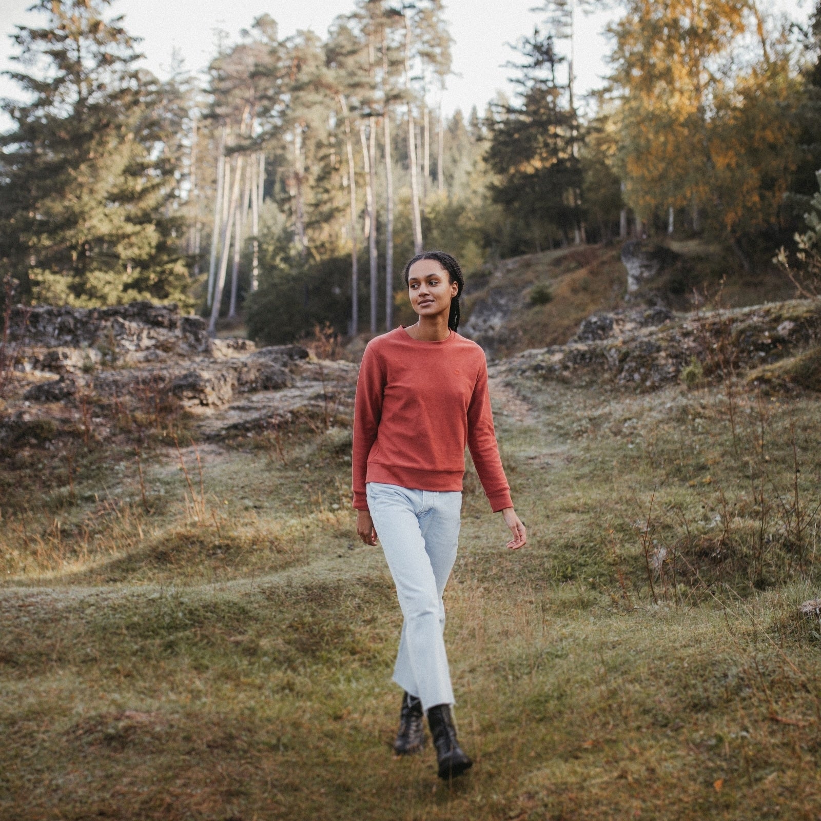 NORDLICHT Sanna Pullover Bio-Baumwolle gemustert