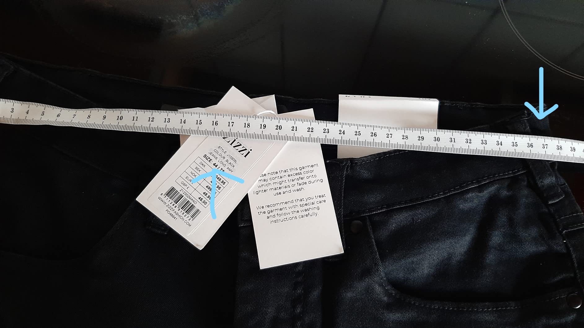 Zizzi Amy Skinny Jeans Damen große Größen 50/78cm High Waist