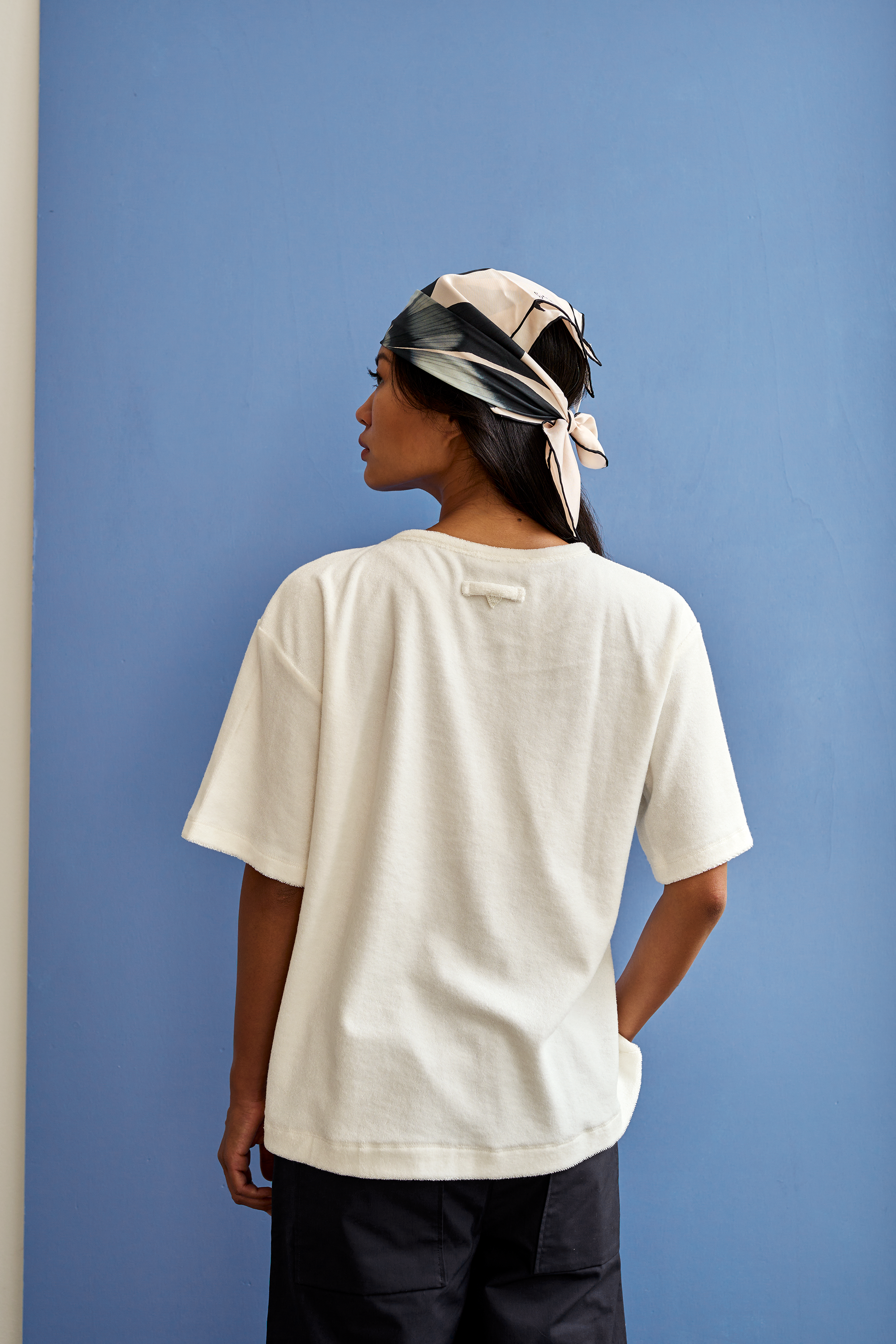 Christiane Strobel PALOMA T-Shirt Frottee Off-White