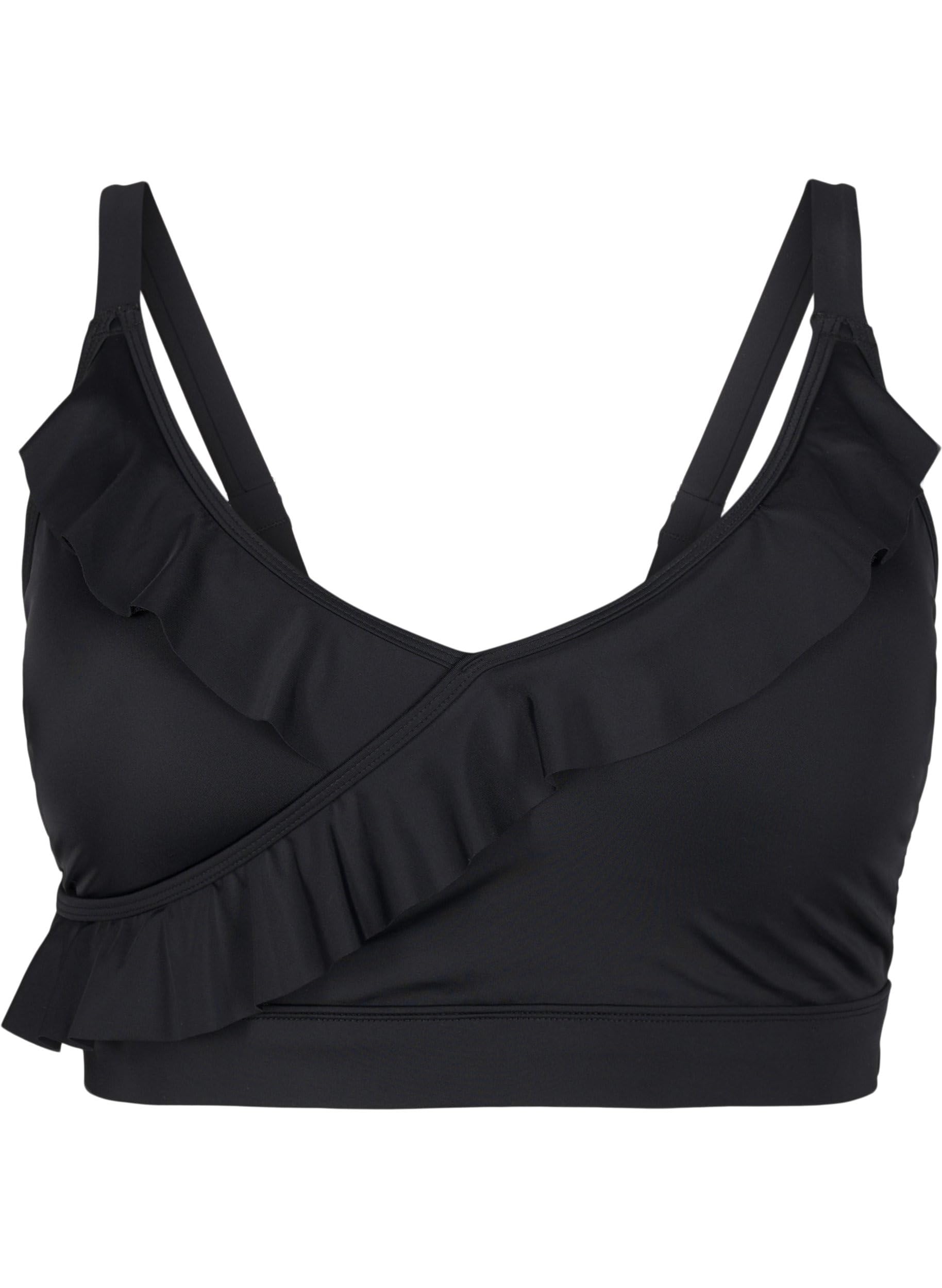 Zizzi Swim Bikini-Oberteil Damen Rüschen chlorbeständig