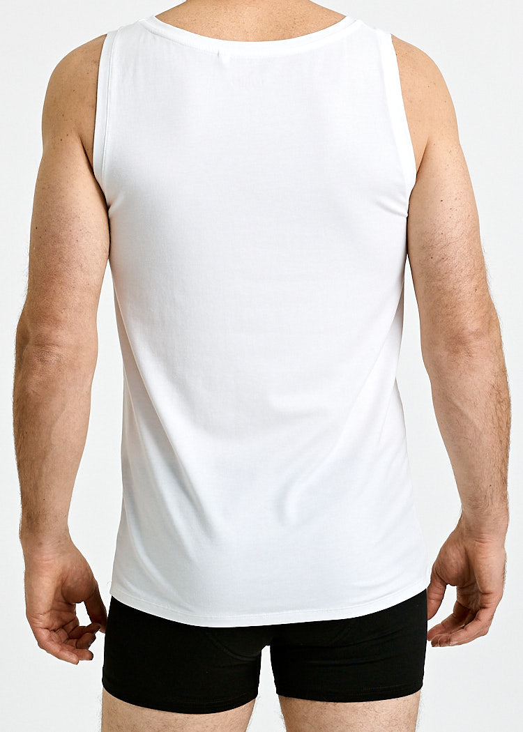 Wijld Ben Bright White Herren Tank Top eng