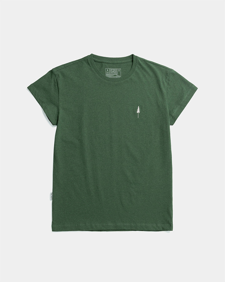 NIKIN TreeShirt Women T-Shirt Olive Mel Bio-Baumwolle