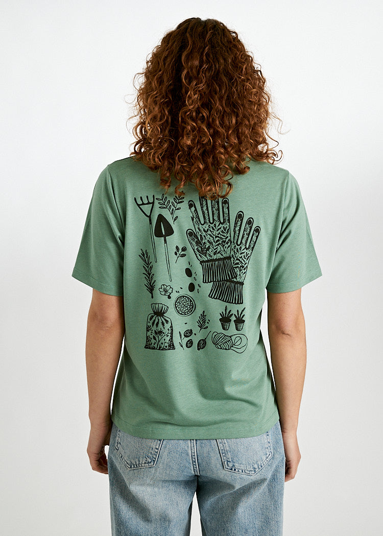Wijld Woodshirt Tilda T-Shirt Bio Lyocell Grün M