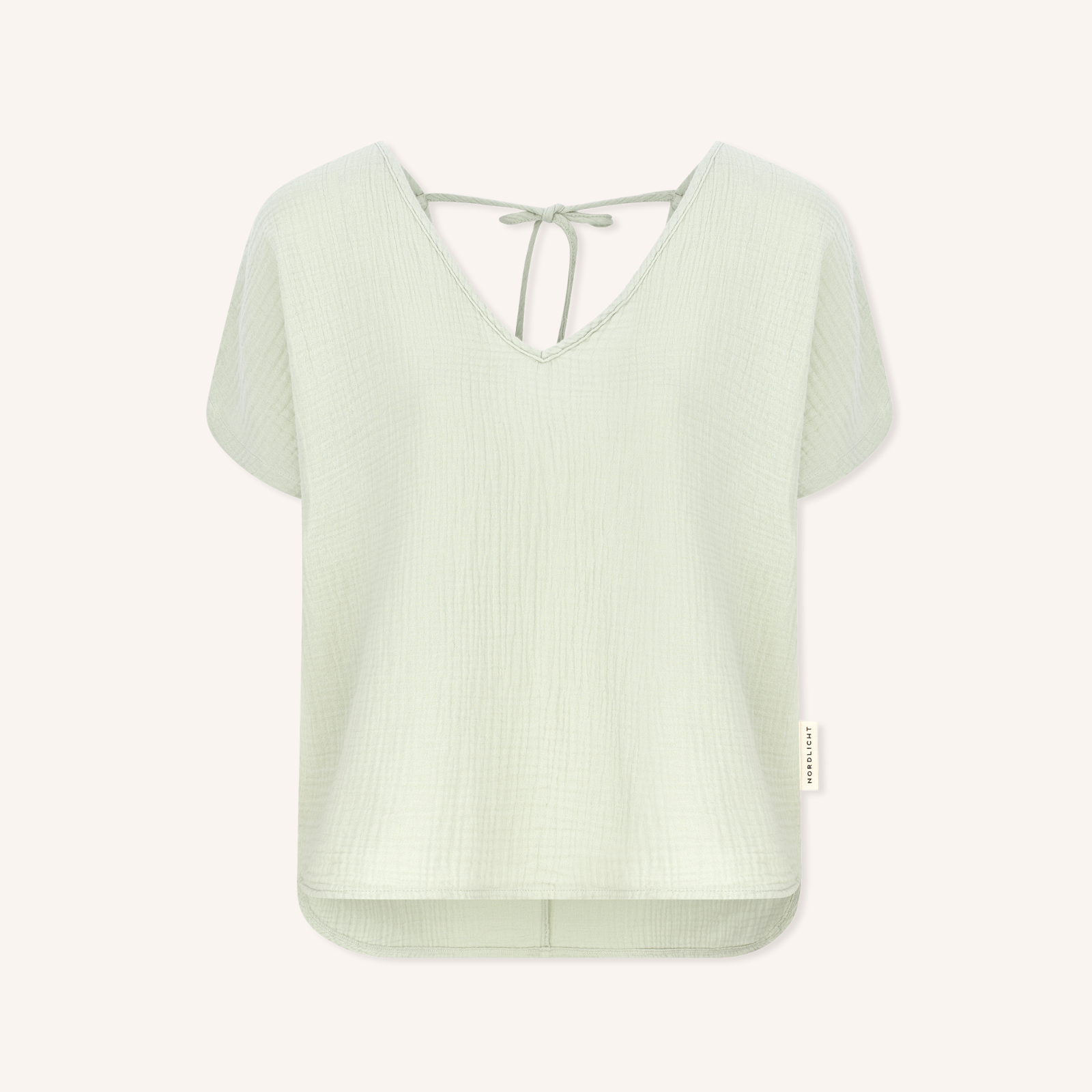 Nordlicht Lidia Musselin T-Shirt V-Ausschnitt Bio-Baumwolle
