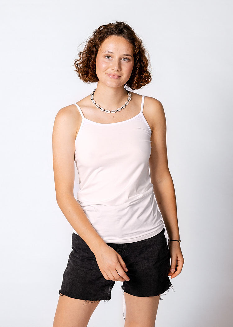 Wijld Spaghetti Top Bright White Damen Top weiß