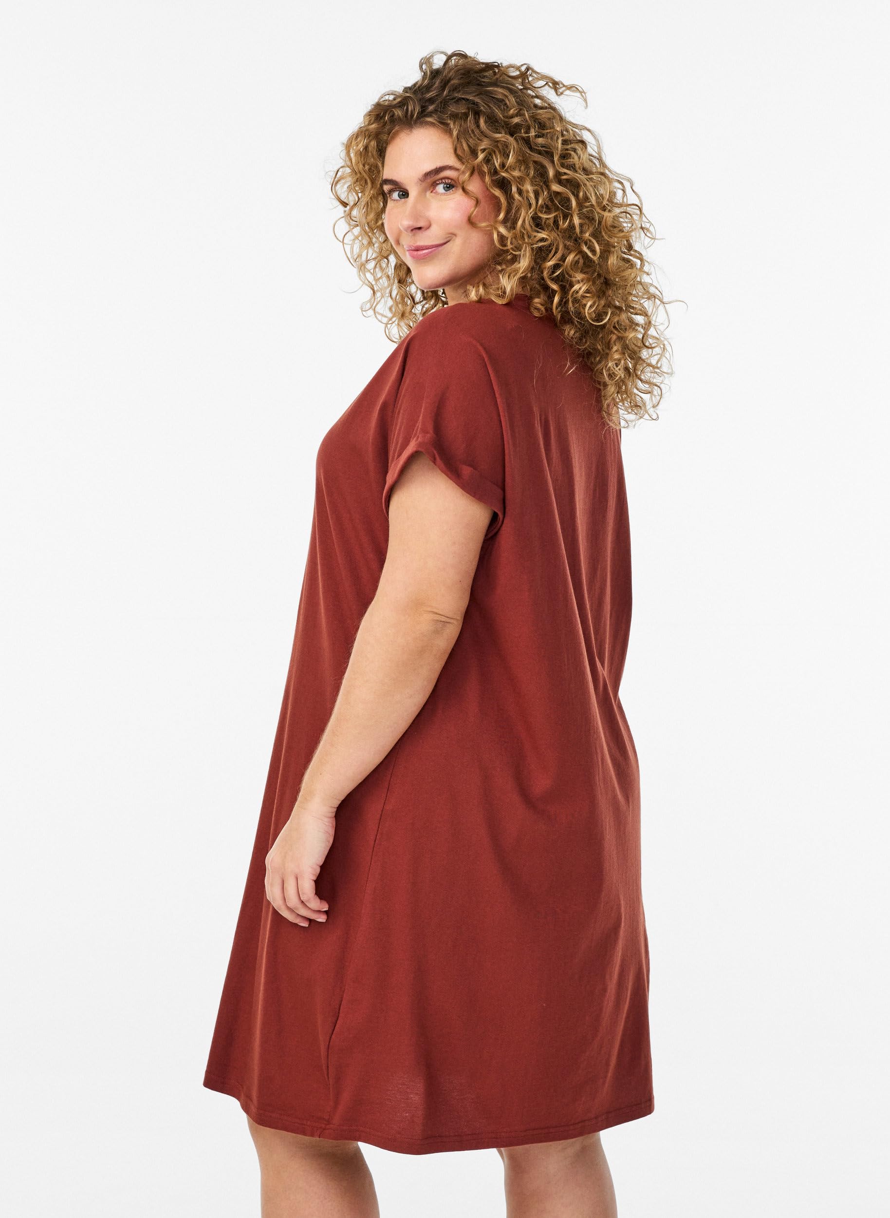 Zizzi 2-Pack Kleid Baumwolle Schwarz 50-52 locker