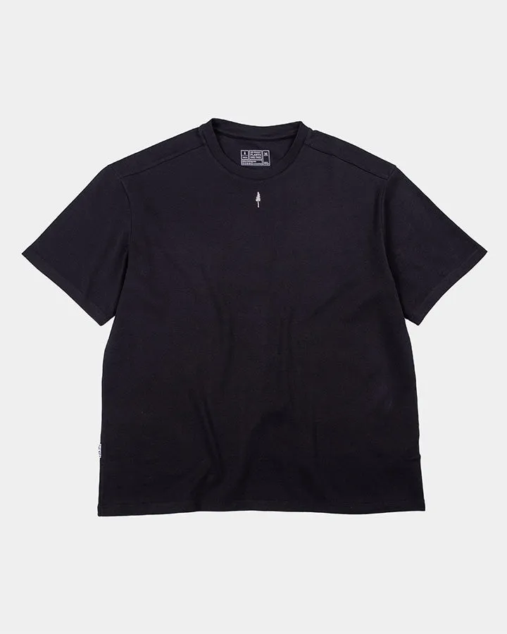 NIKIN TreeShirt Muntogna T-Shirt Schwarz Oversized Bio-Baumwolle