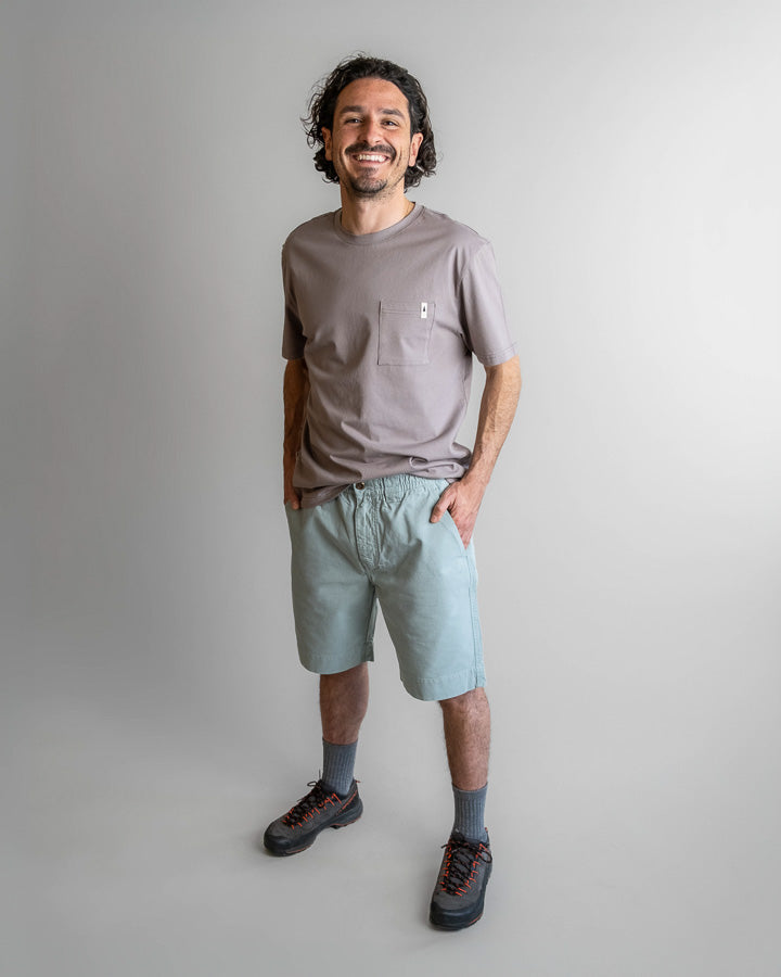 NIKIN TreeShorts Ripstop Shorts Dusty Teal Bio-Baumwolle