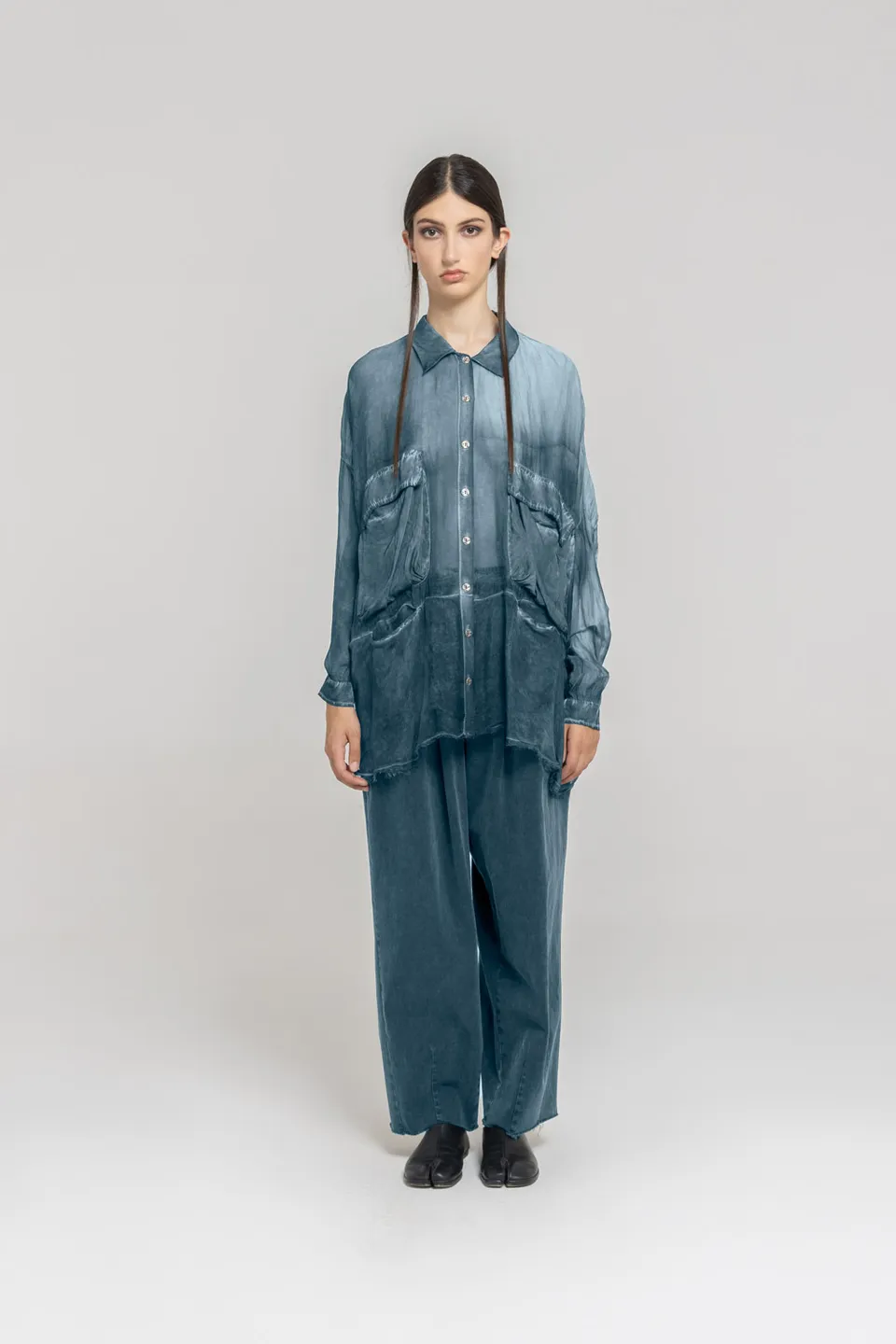 Sanctamuerte Camicie Camicia Tasche a Gronda Bluse Taschen