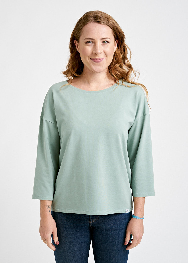 Wijld Green Bay Damen Langarmshirt aus Holz 3/4 Arm