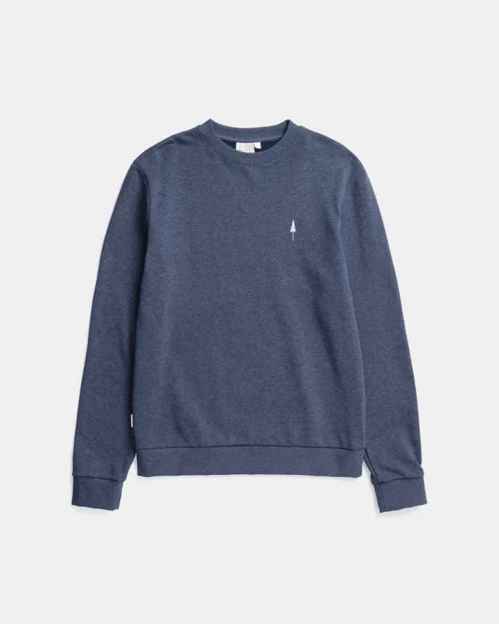 NIKIN TreeSweater Navy Mel Pullover Bio-Baumwolle