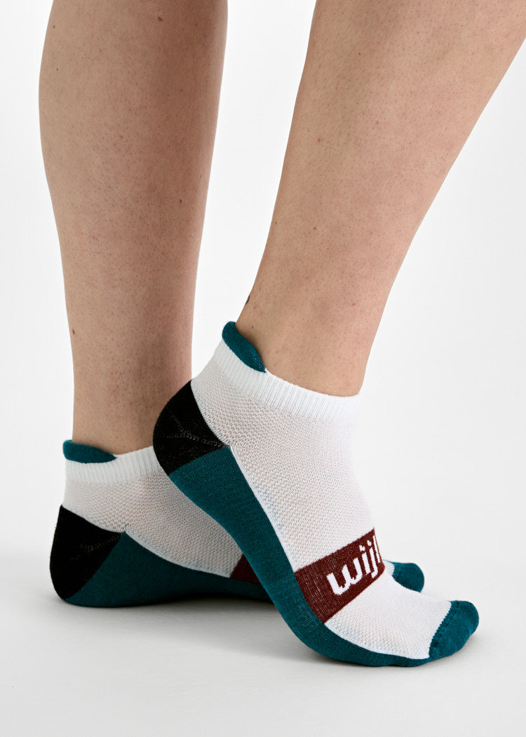 Wijld Mika Sneaker Socken Fired Brick/Blue Coral atmungsaktiv