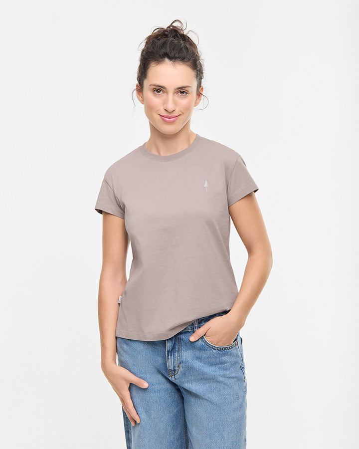 NIKIN TreeShirt Women T-Shirt Taupe Bio-Baumwolle