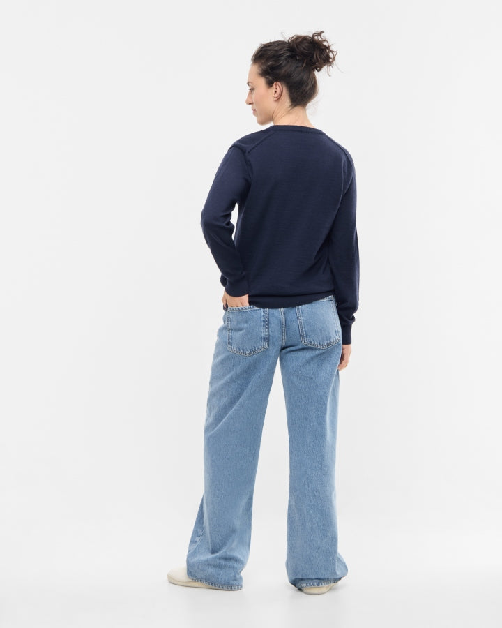 NIKIN TreePullover Merino Pullover Dark Navy Wolle