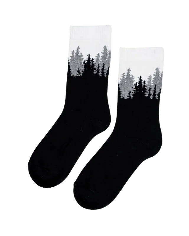 NIKIN TreeSocks Cosy Double Socken Forest Black Bambus