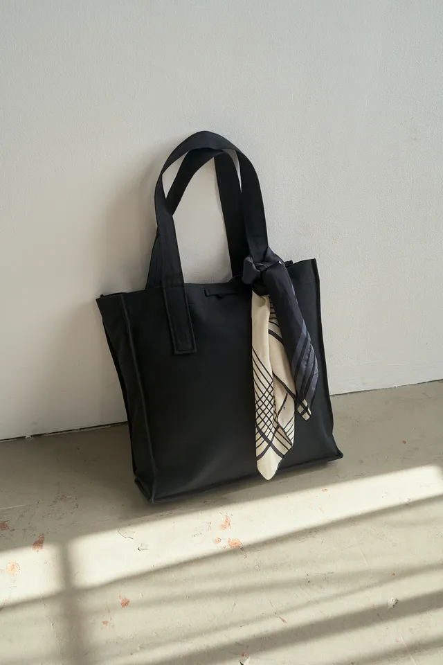 Christiane Strobel KLARA Shopper Groß Schwarz Bio-Twill