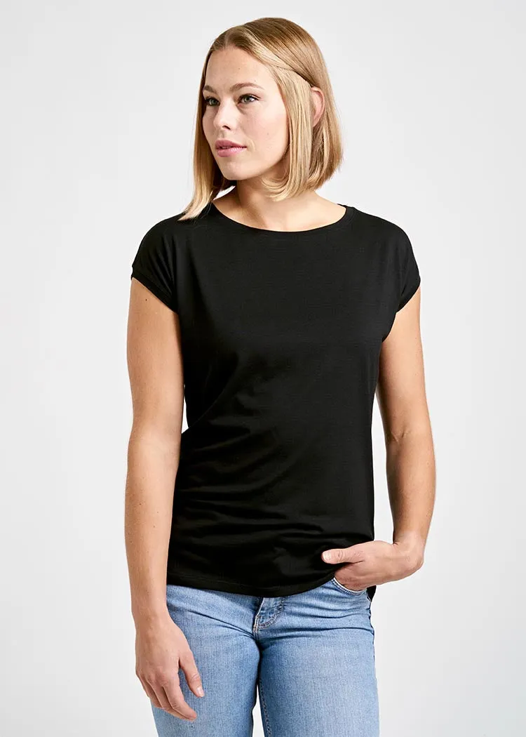 Wijld WoodShirt Elena Black Damen T-Shirt locker