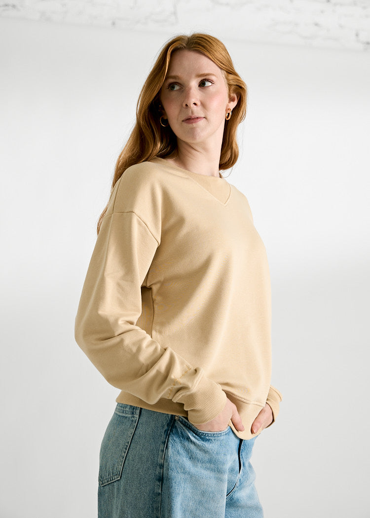 Wijld Sweater Laura Damen Pullover Pebble Lyocell Bio