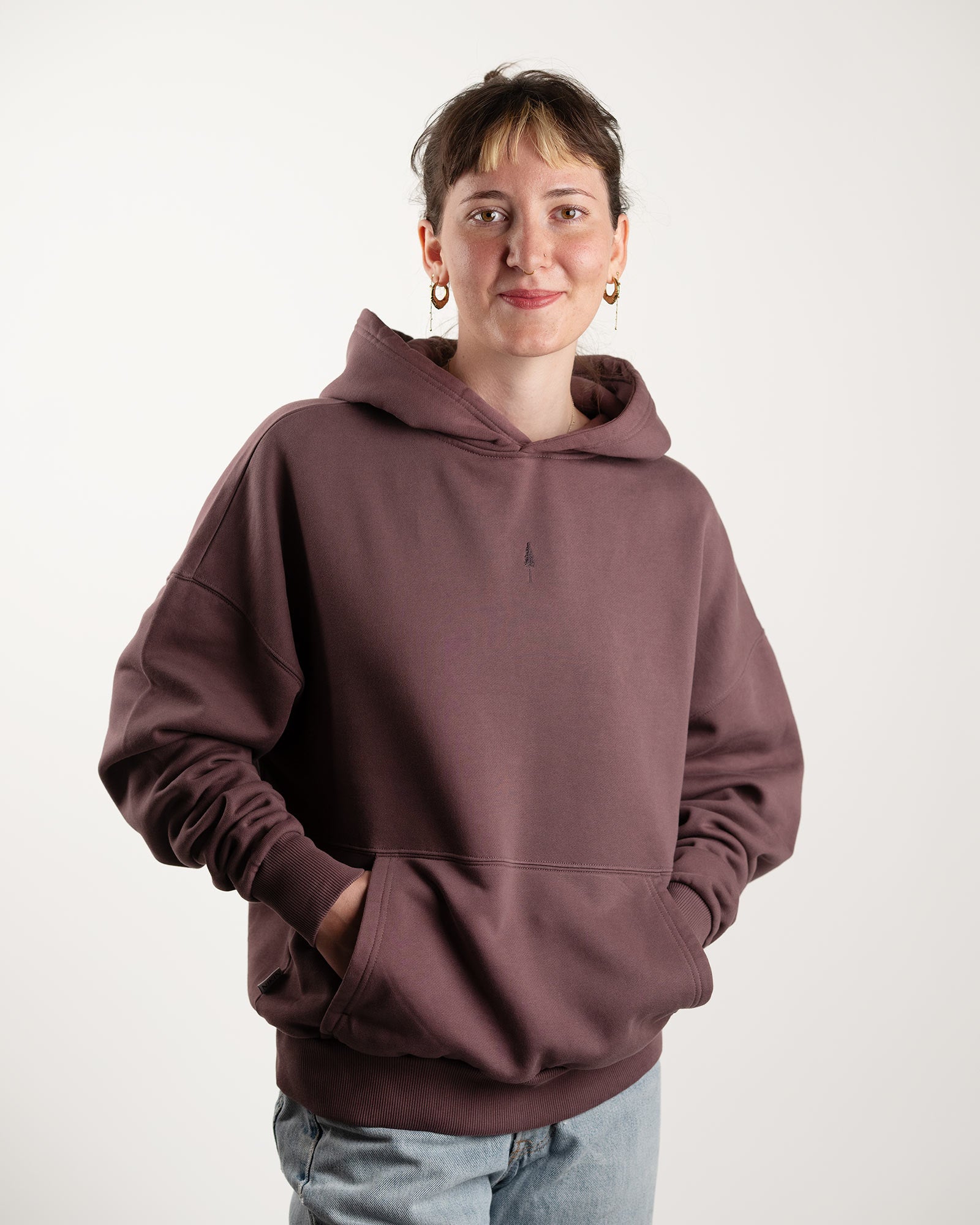NIKIN TreeHoodie Oversized Hoodie Cocoa Bio-Baumwolle