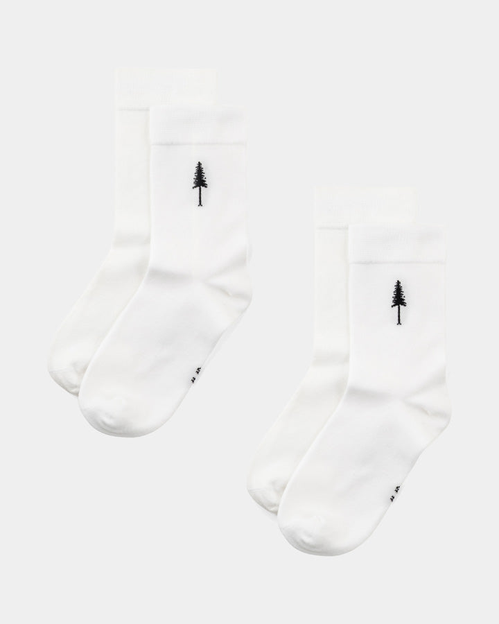 NIKIN TreeSocks Standard Socken Snow White-Chalk 2er weiß
