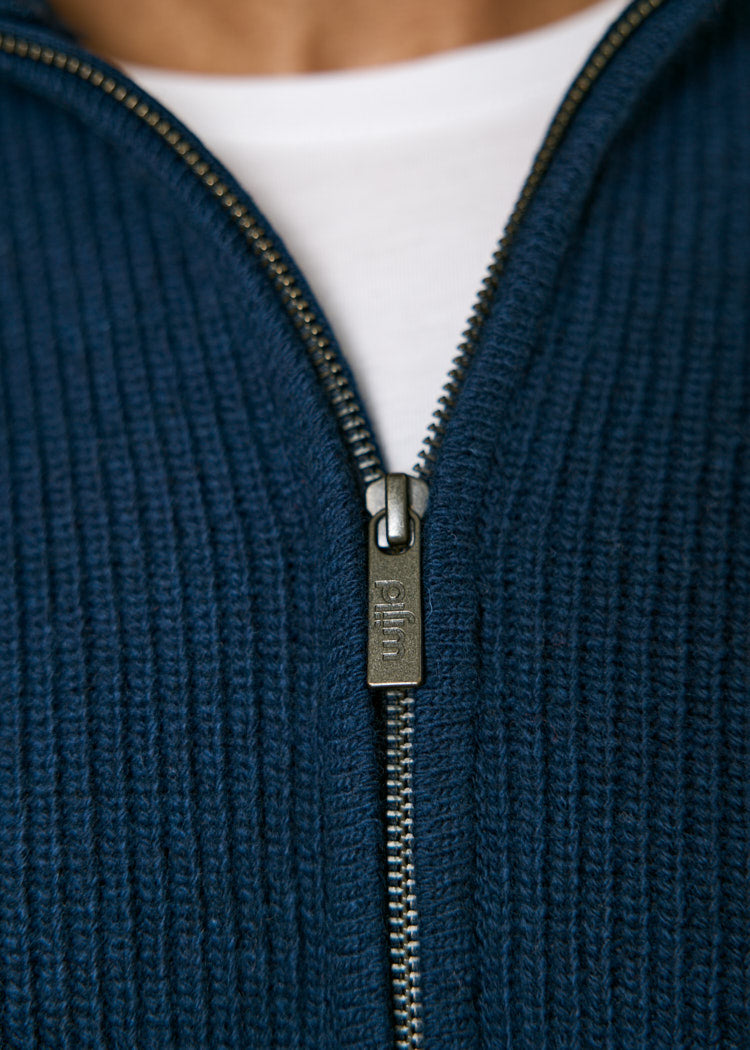 Wijld Tim Oltremare Strickpullover Herren Blau Wolle