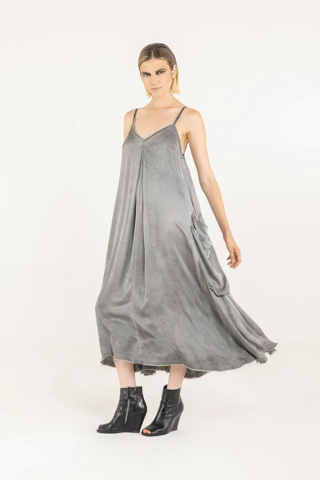 Sanctamuerte Abiti Sottoveste Kleid Viskosesatin Cargo