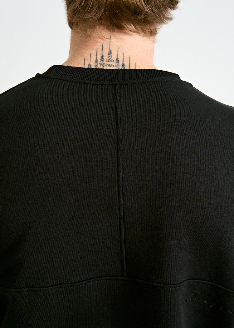 Wijld Till Herren Sweater Black Strick angeraut