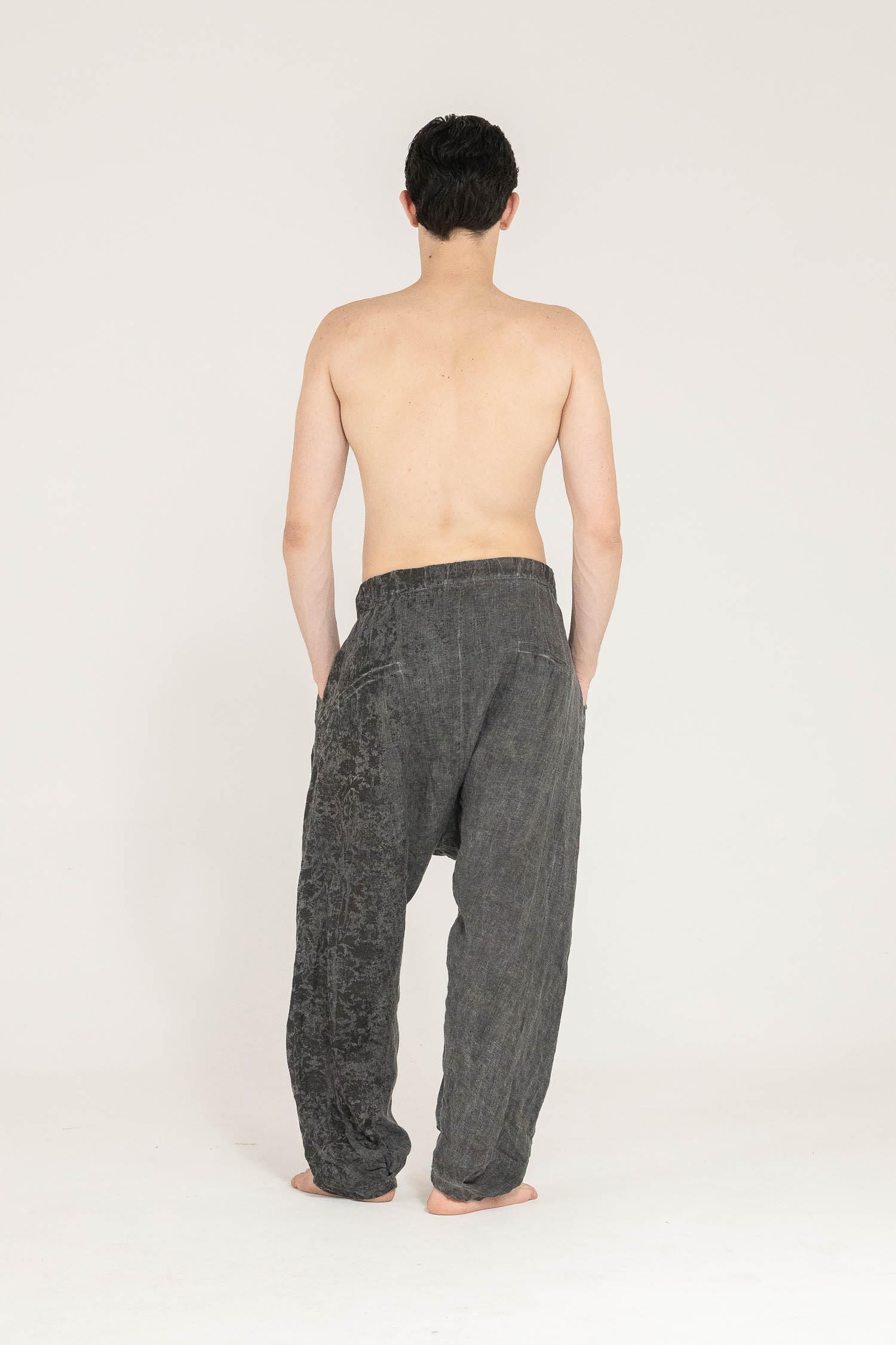 Sanctamuerte Pantaloni Pantalone Hose tiefer Schritt Degradé