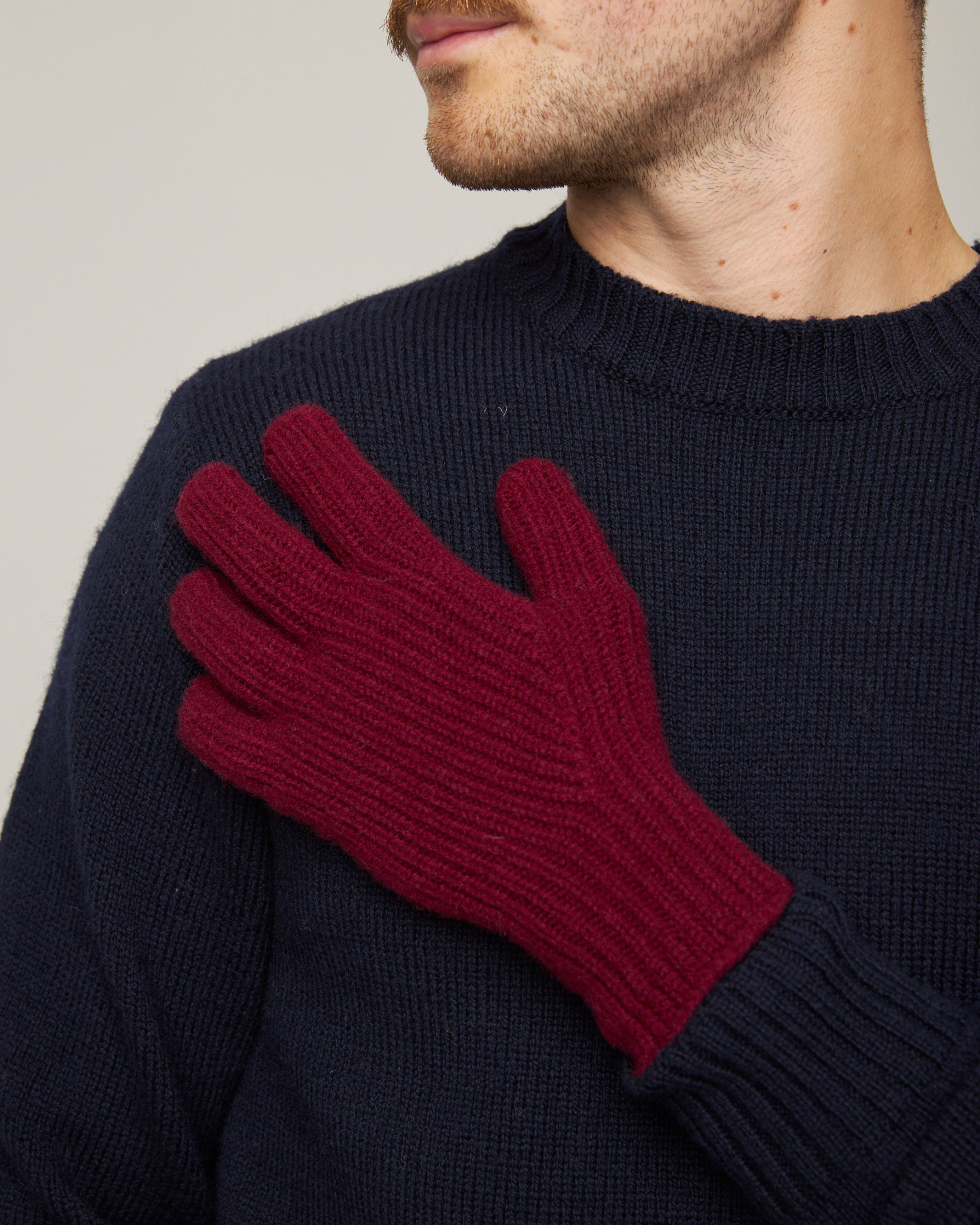 Peregrine Porter Handschuhe Black Lammwolle Herren