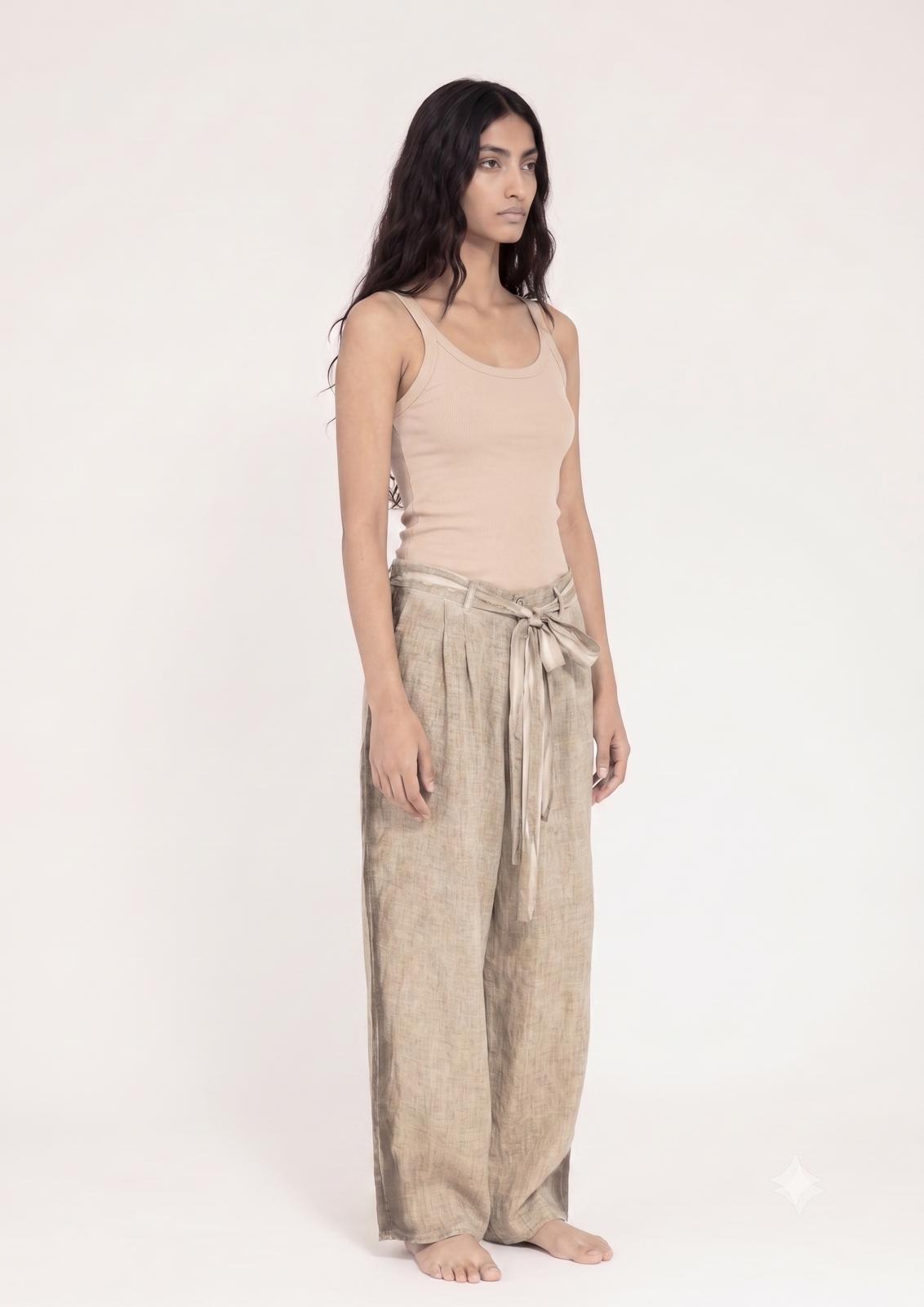 Sanctamuerte Pantaloni Over Hose Leinen Degradé