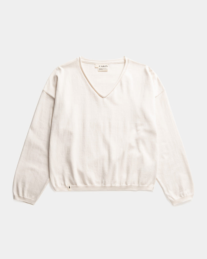 NIKIN TreePullover Knitted Light Pullover Faded Pearl Bio-Baumwolle