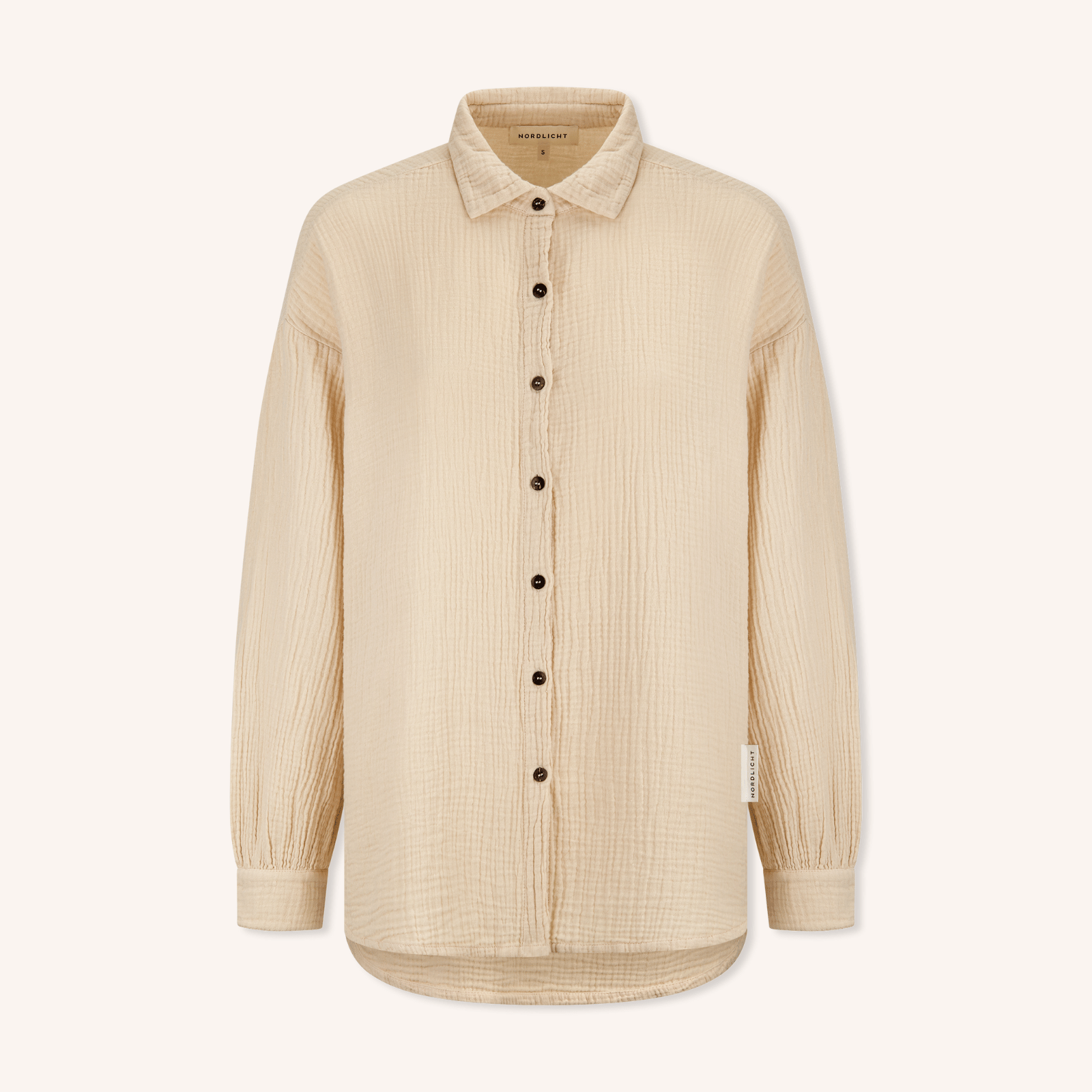 NORDLICHT Falla Oversize Musselin Bluse Bio-Baumwolle