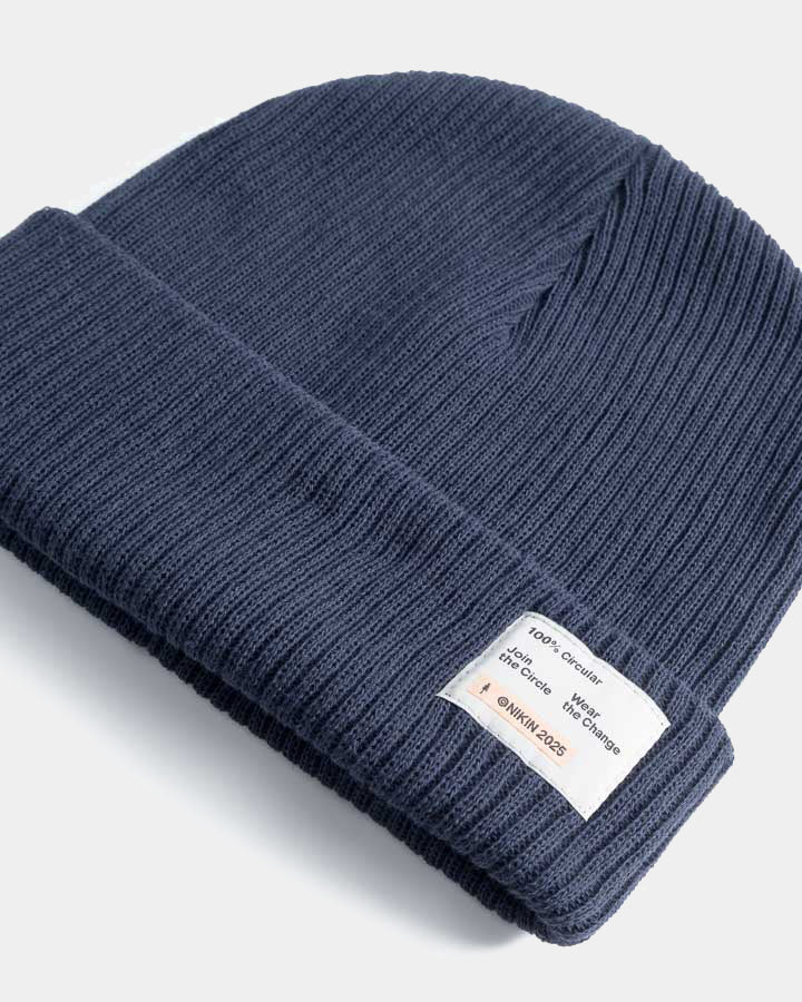 NIKIN Treeanie Circular Beanie Navy One Size - NOOSA