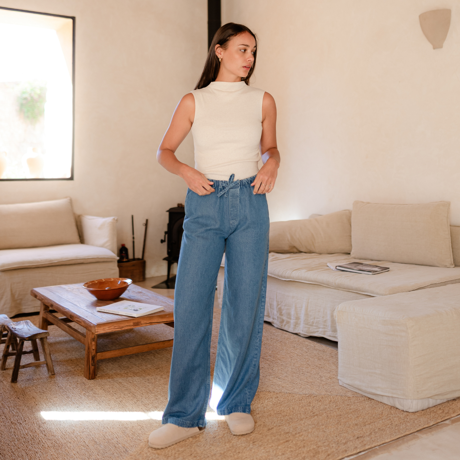 Nordlicht Liria Tencel Denim Hose Blau S