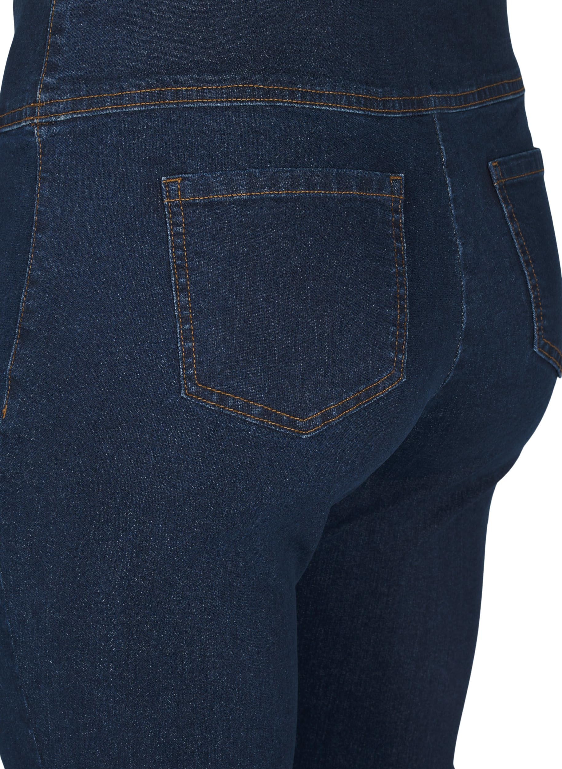 Zizzi Jeans Jeggings Baumwolle 42W/30L Dark Blue