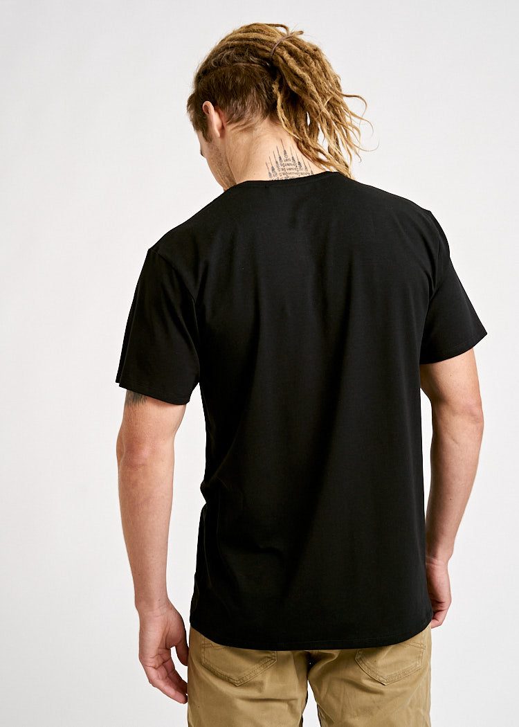 Wijld Timo Woodshirt Herren Black T-Shirt Bio
