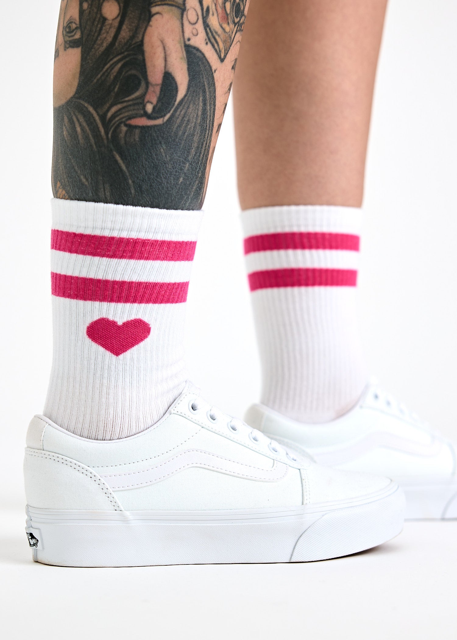 Wijld Woodsocks Tennissocken Heart White Lyocell