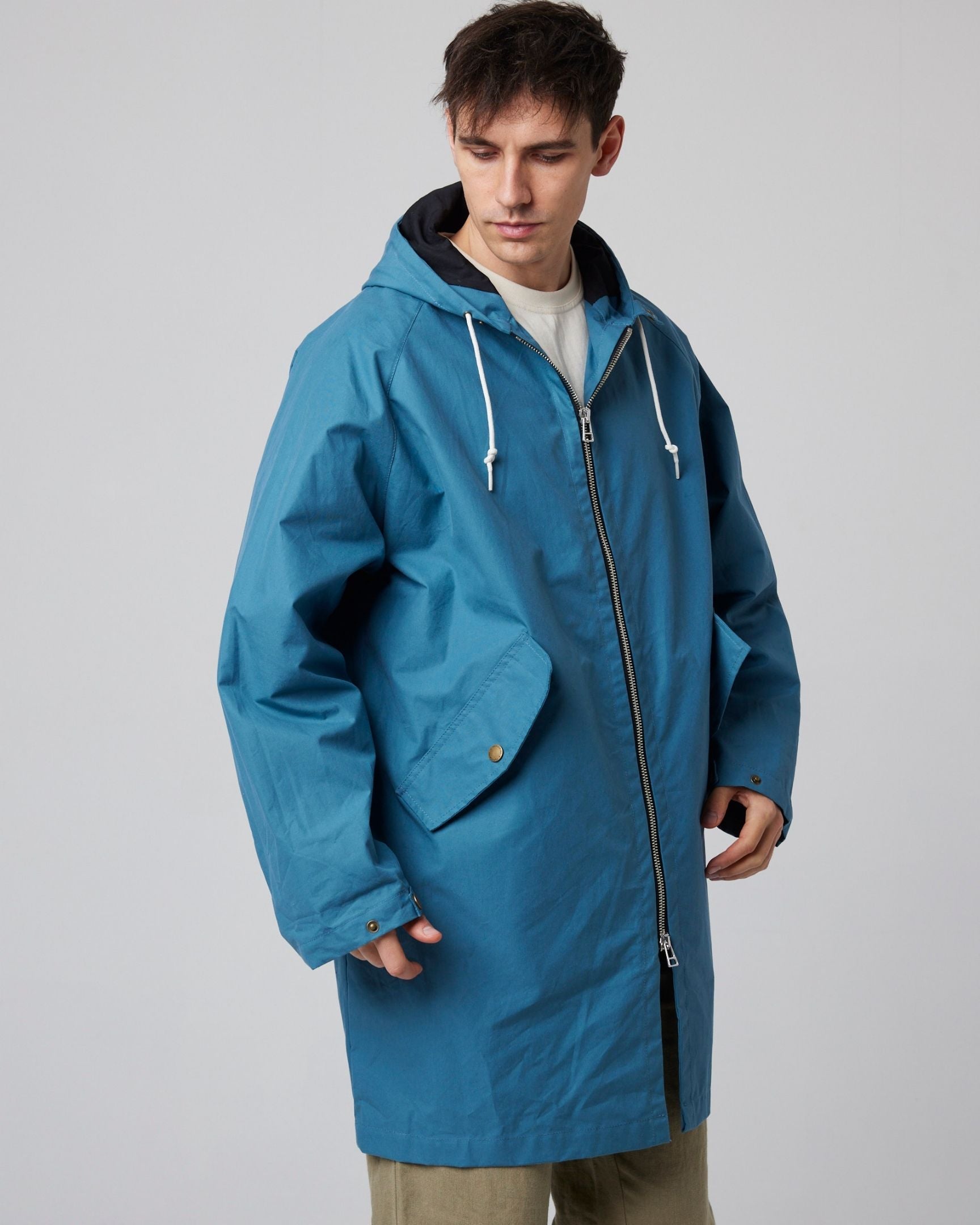 Peregrine Woodchester Cagoule Regenjacke Orange Wachs