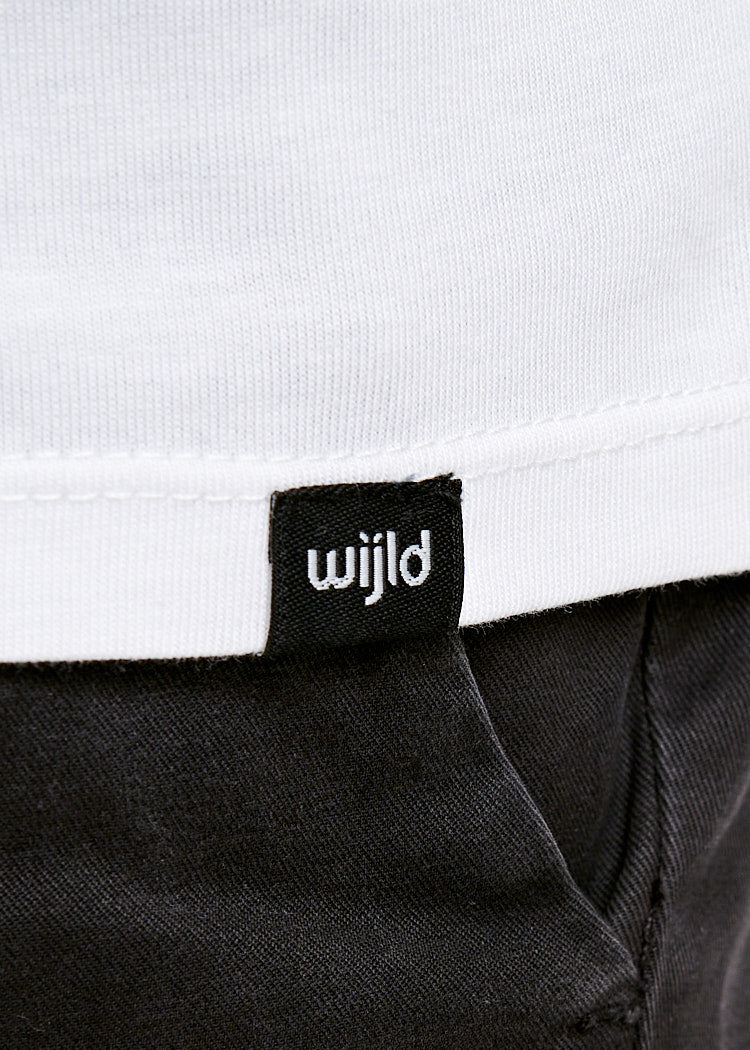 Wijld WoodShirt Alex T-Shirt Herren Bright White Lyocell