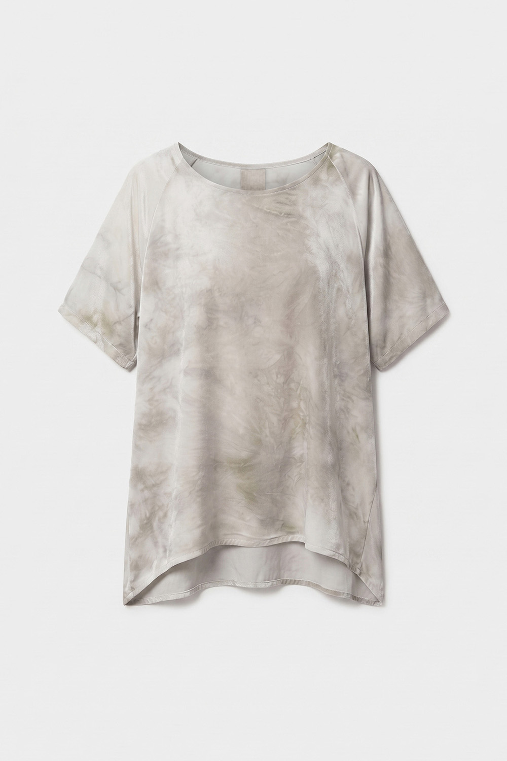 Sanctamuerte Fluida T-Shirt Bootsausschnitt marmoriert