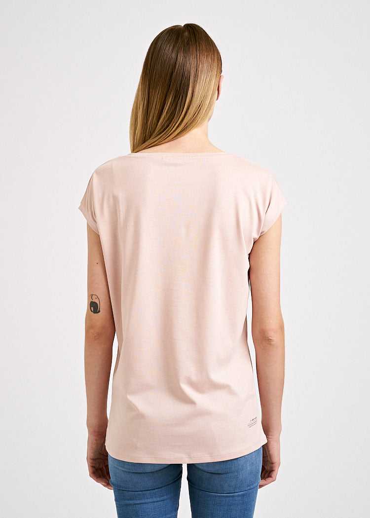 Wijld WoodShirt Elena Damen T-Shirt Rosa Slim