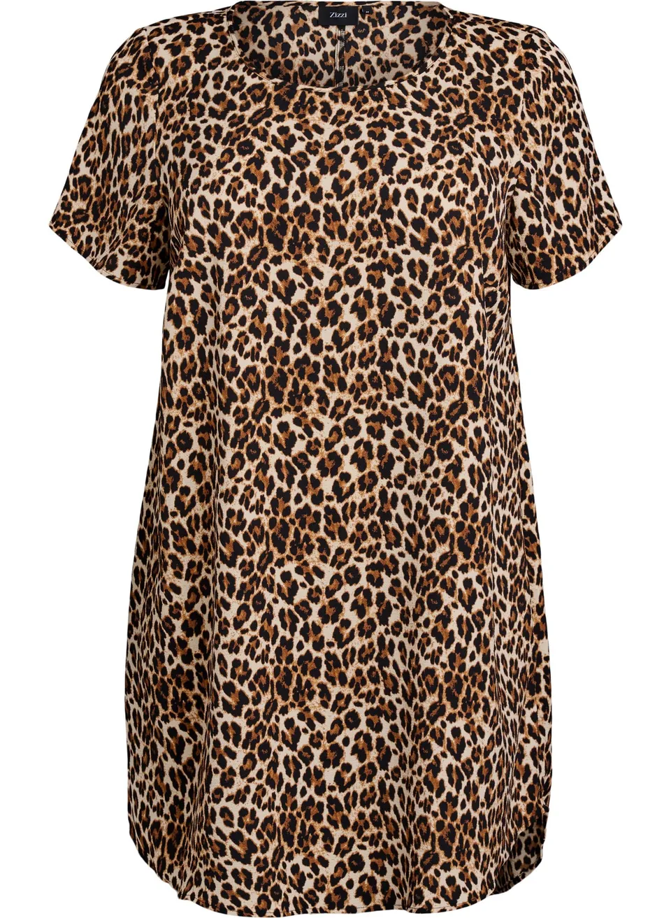 Zizzi Kleid Kurzarm Gr. 42-44 Rundhals High-Low Locker
