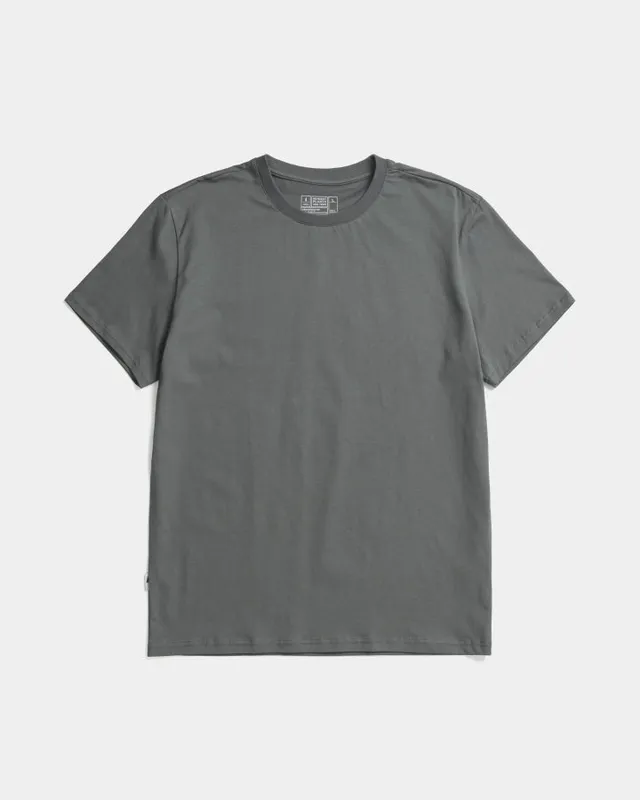 NIKIN TreeShirt Plain T-Shirt Ash Green Bio-Baumwolle