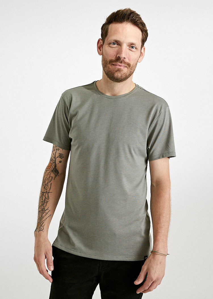 Wijld Woodshirt Alex T-Shirt Agave Green Regular Holz